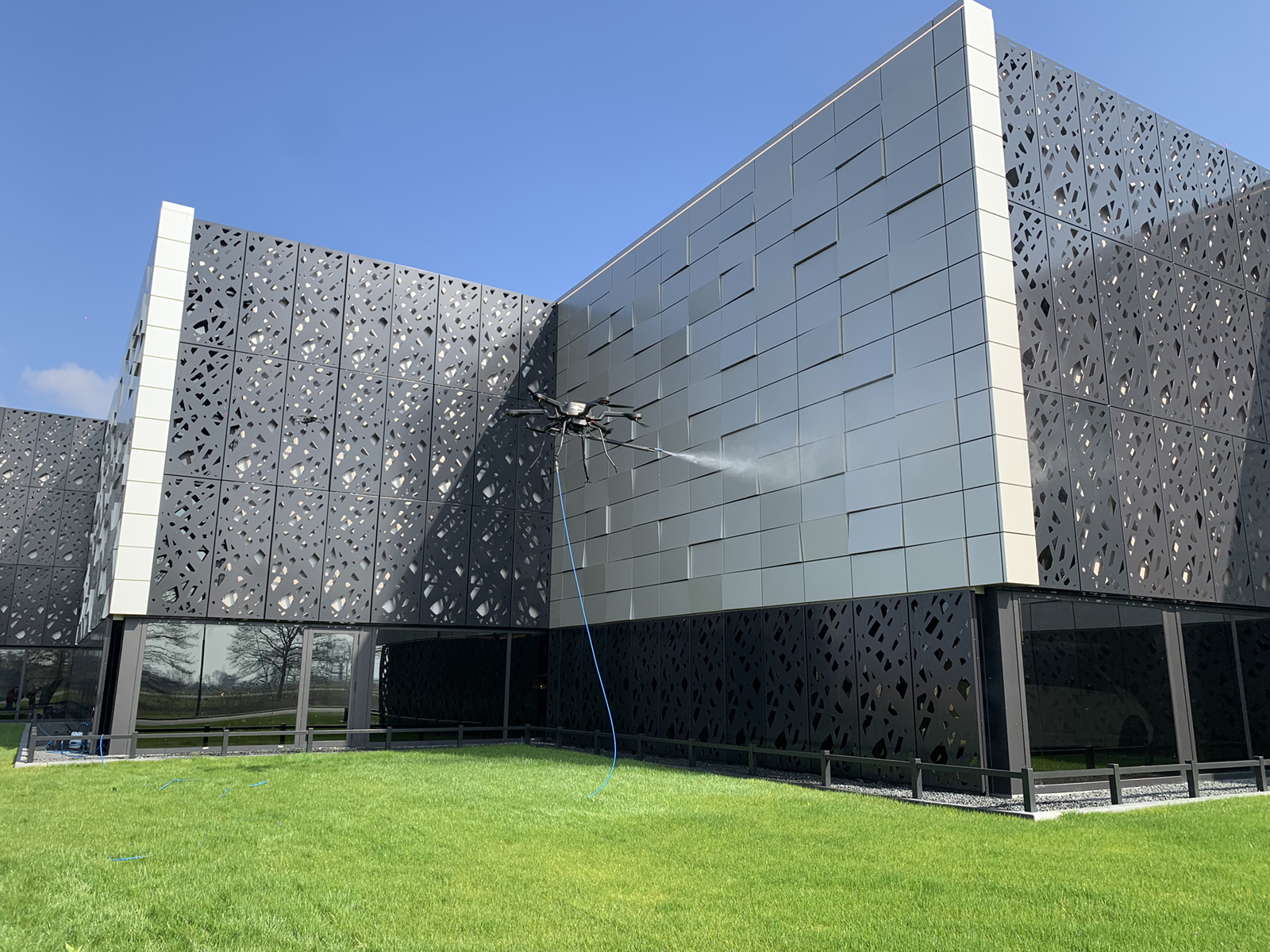 drone gevelreiniging